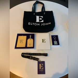 Elton John “VIP Yellow Brick Road Farewell Tour” 6 Piece Tote Set